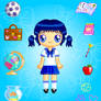 Sapphire Schoolgirl Doll