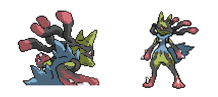 Pixilart - Shiny Mega Lucario by FlameSlayers