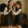Brother forced to wear schoolgirl uniform