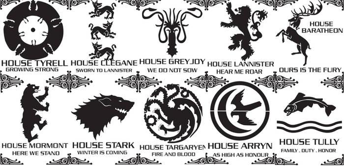 Game of thrones stencils