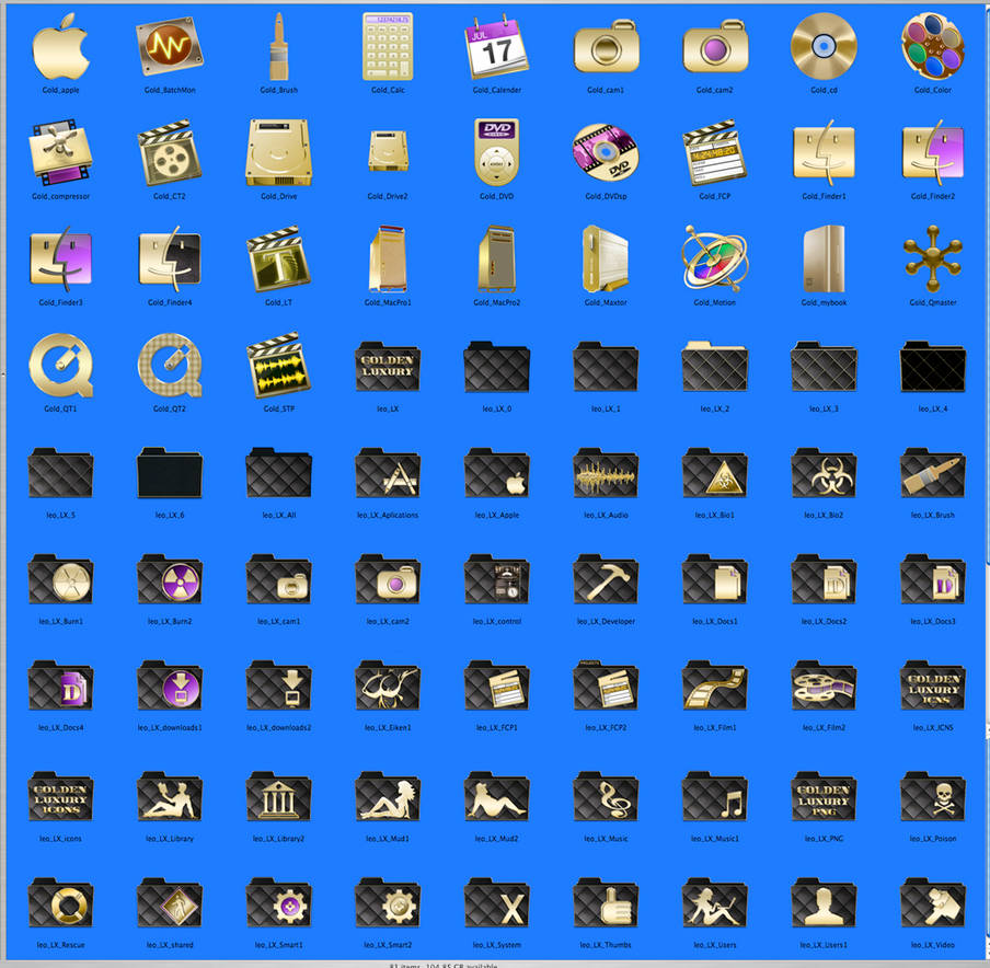 Golden Luxury Icons by redvideo on DeviantArt