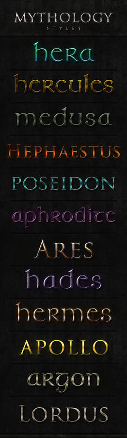 Mythology Styles