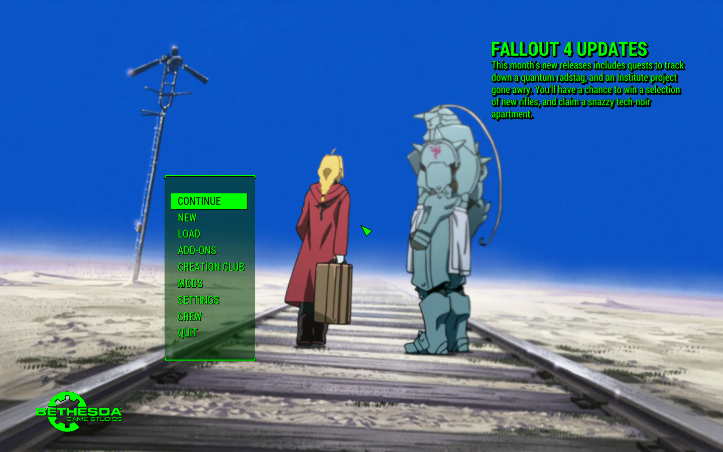 Fallout 4 Main Menu FMAB Opening 2 Replacer by franticdreamer on DeviantArt