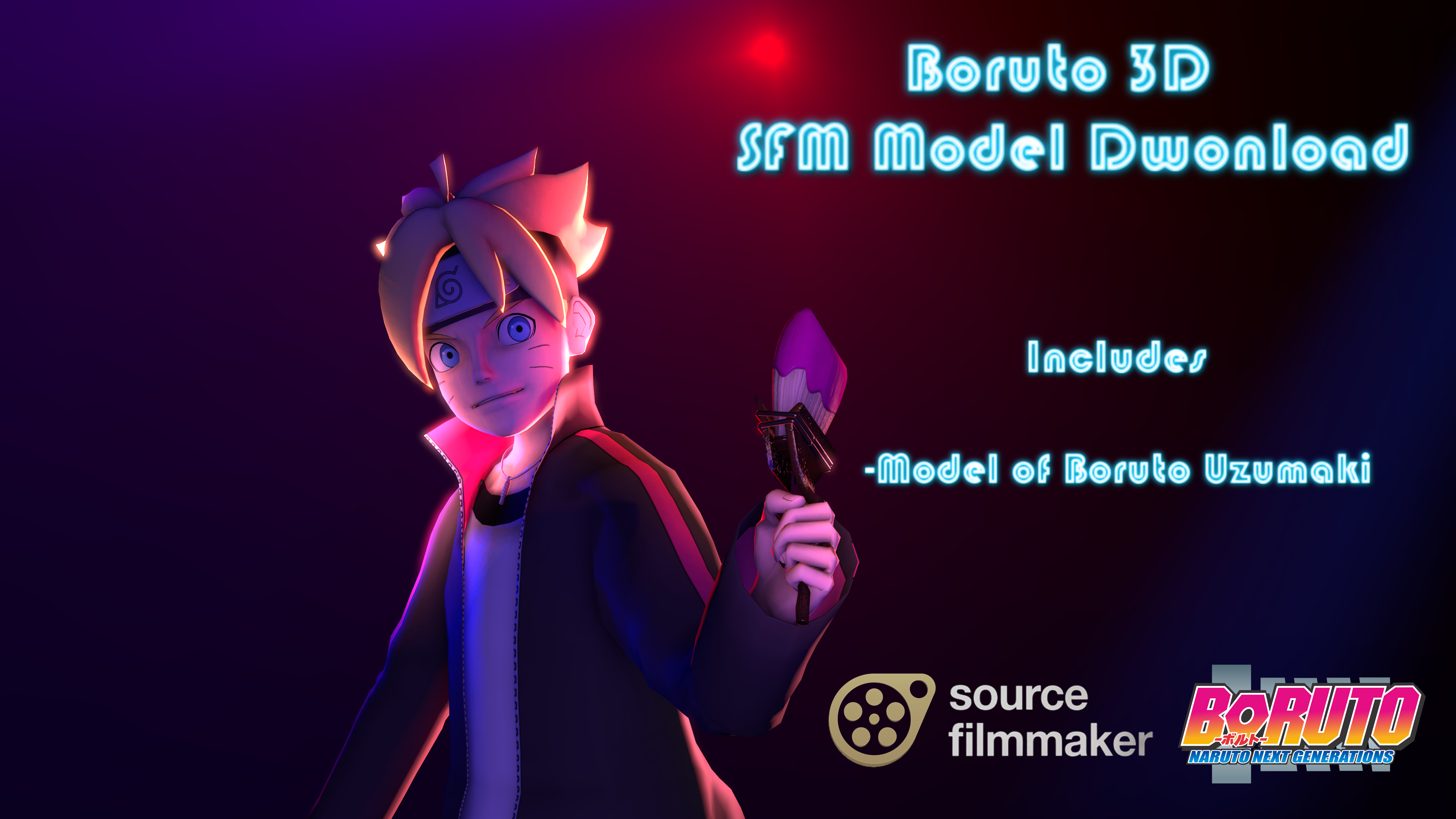 SFM Resource] Boruto Uzumaki 3D Model Download by Jpuffle5 on DeviantArt