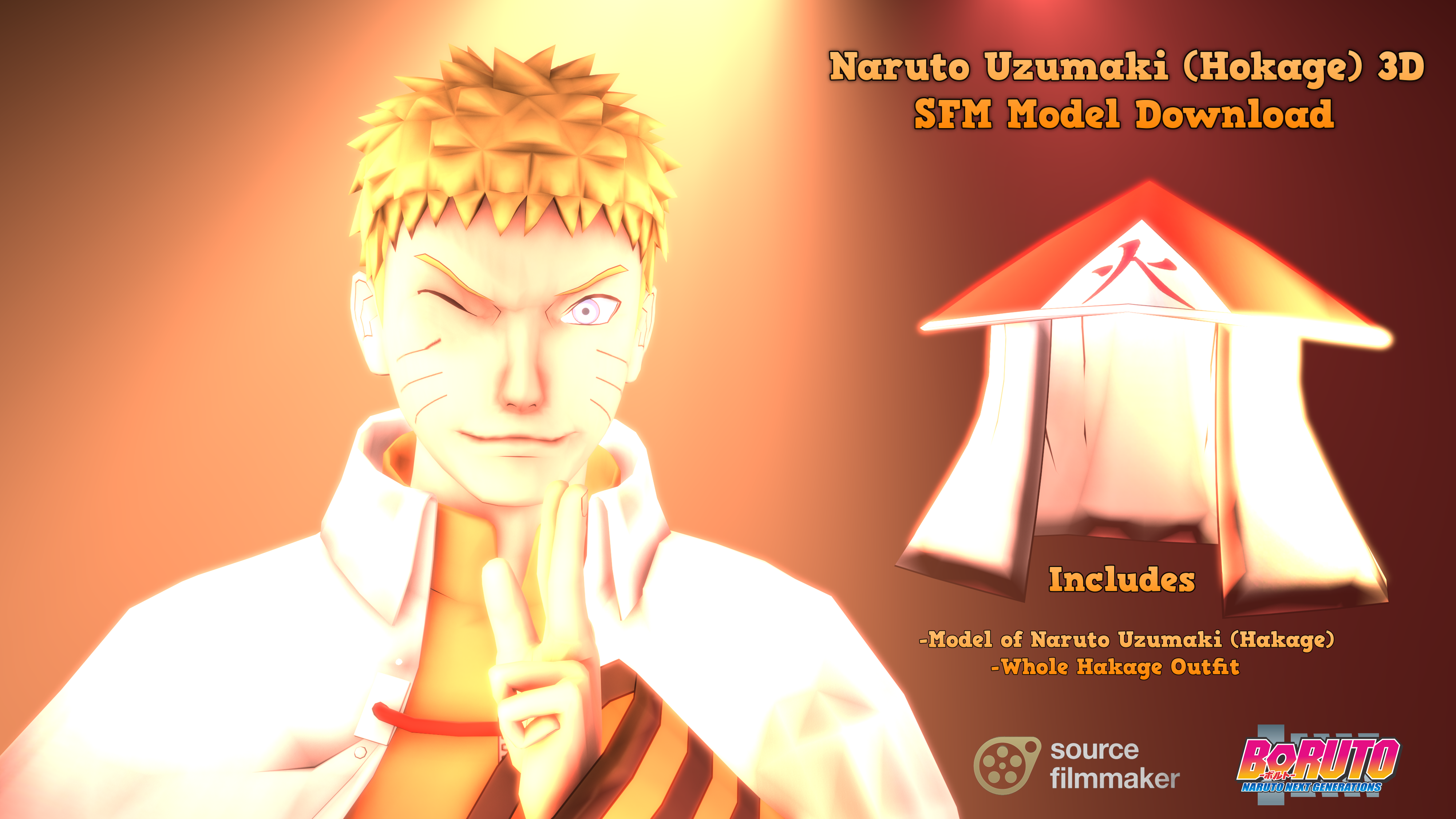 3D file 7 Hokage Naruto Uzumaki 👾・3D printer design to download・Cults