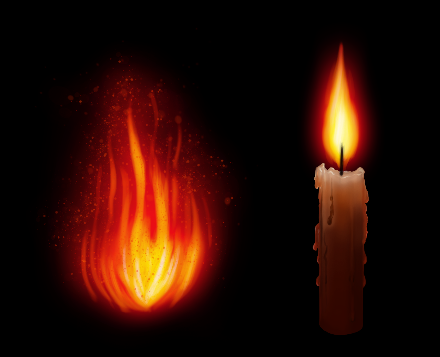 Fire with loish brushes by Maggus1969 on DeviantArt