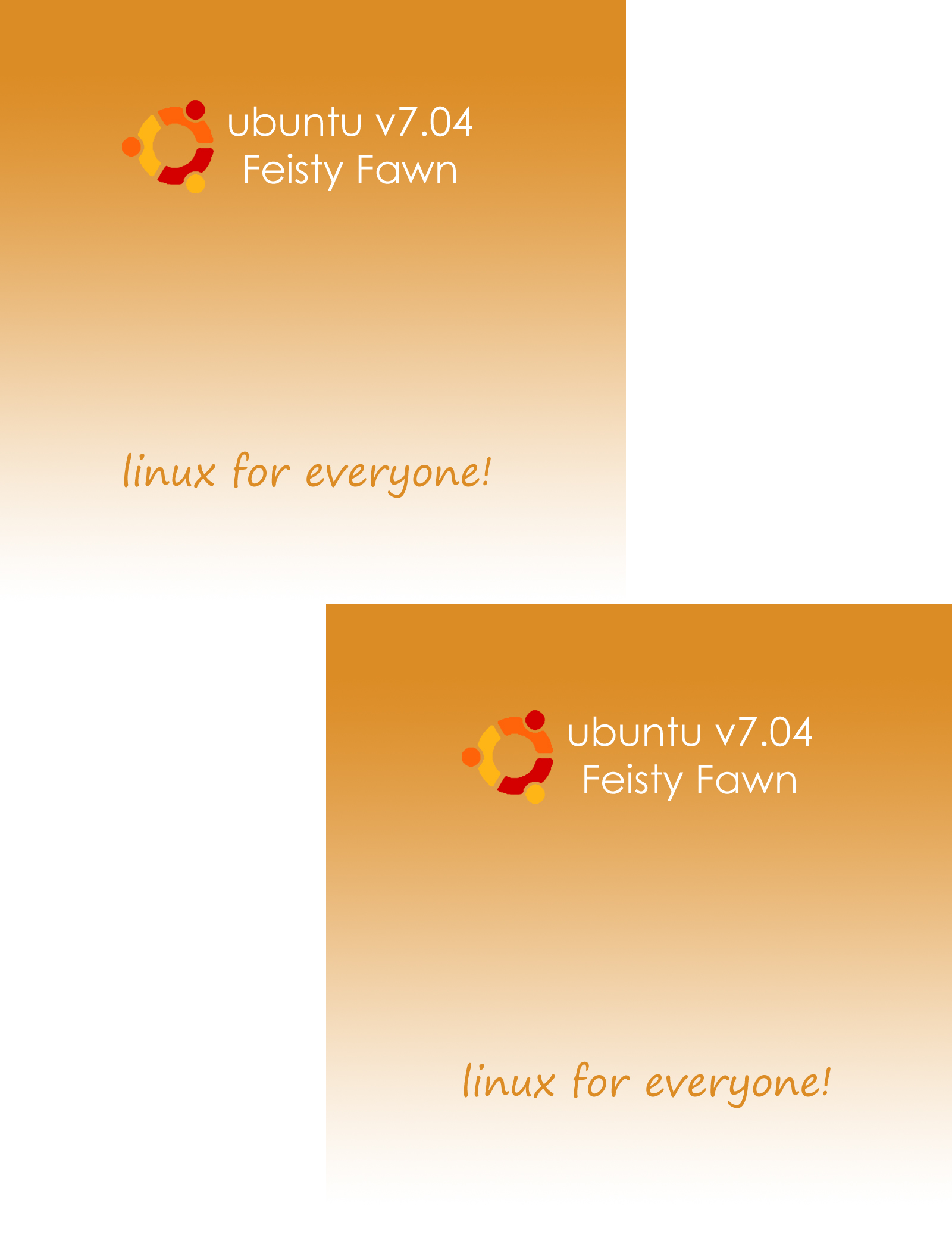 Ubuntu 7 04 cd labels by kneeki on deviantart