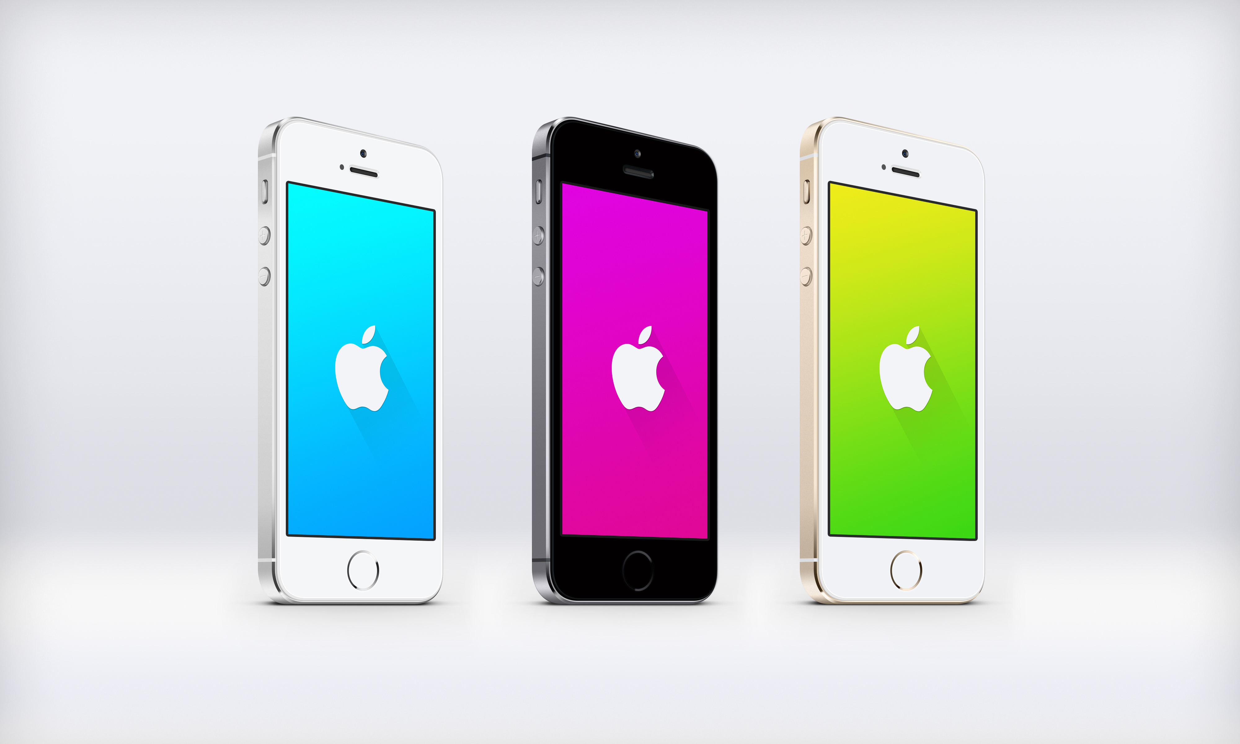 Apple Logo Material Design iPhone