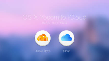 OS X Yosemite iCloud Icons
