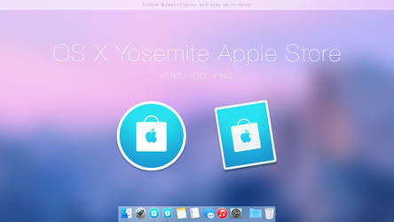 OS X Yosemite Apple Store Icons