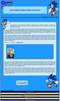 Sonic the Hedgehog Journal Skin