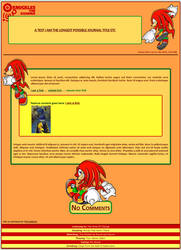 Knuckles the Echidna Journal Skin