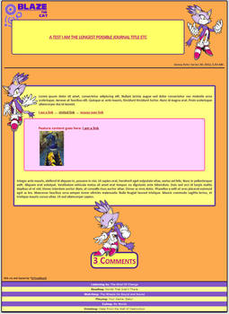 Blaze The Cat Journal Skin