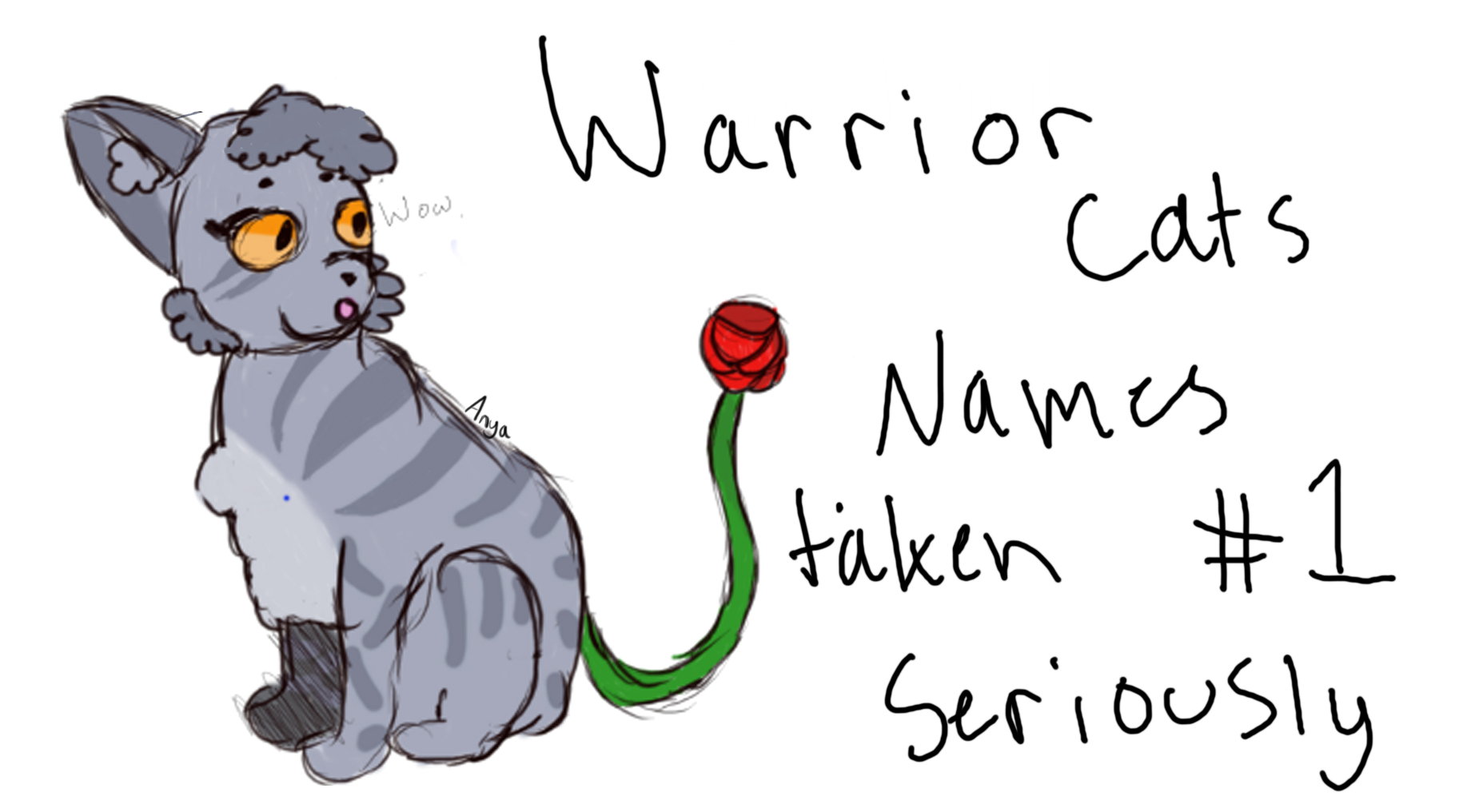 Part 28 of drawing warrior cats based off a generated name!🐅 Name