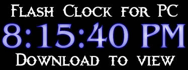 Blue Clock - Flash Clock