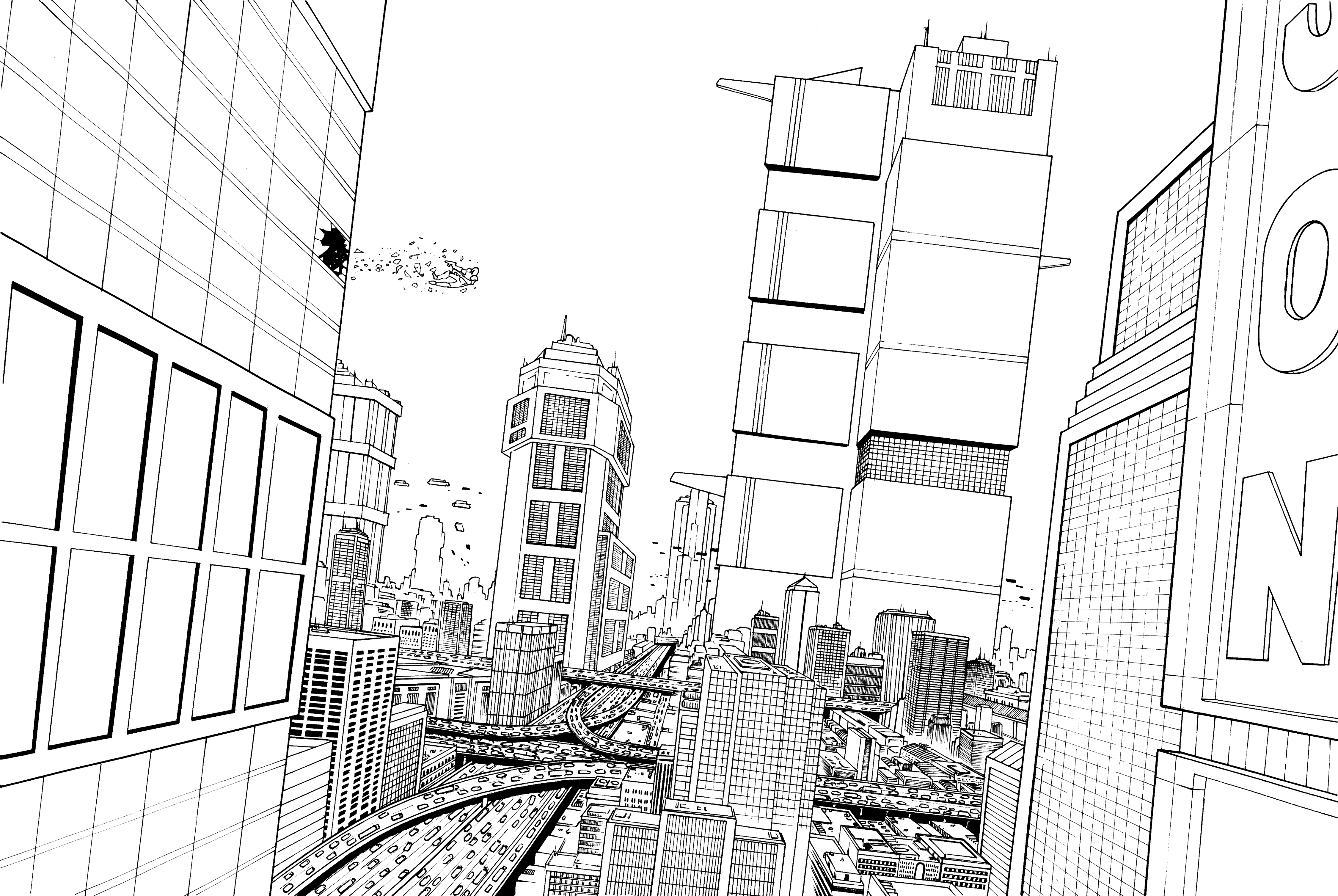 Mega City One inks