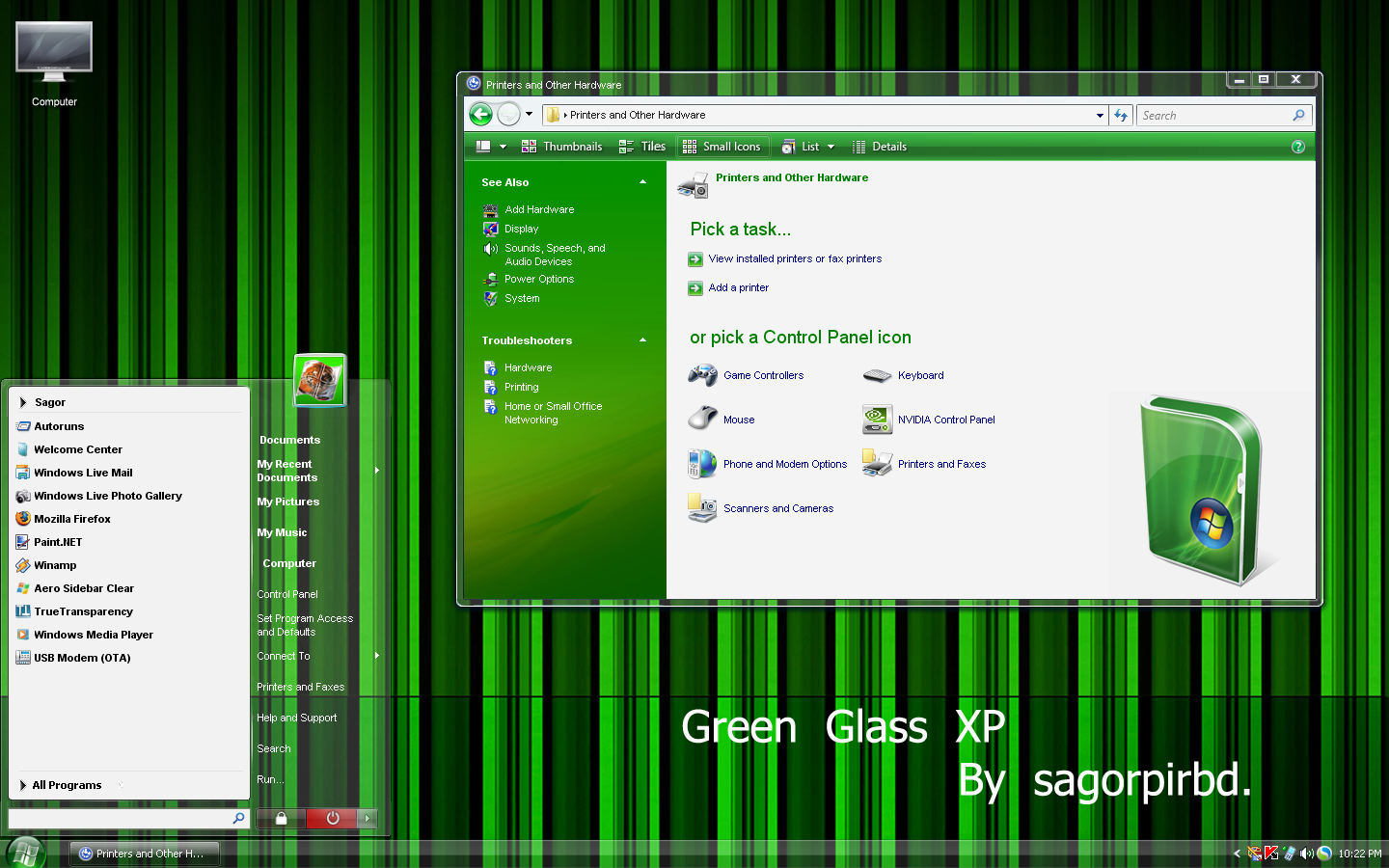 Green Glass Xp By Sagorpirbd On Deviantart