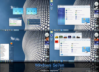 Windows Se7en with Superbar by sagorpirbd