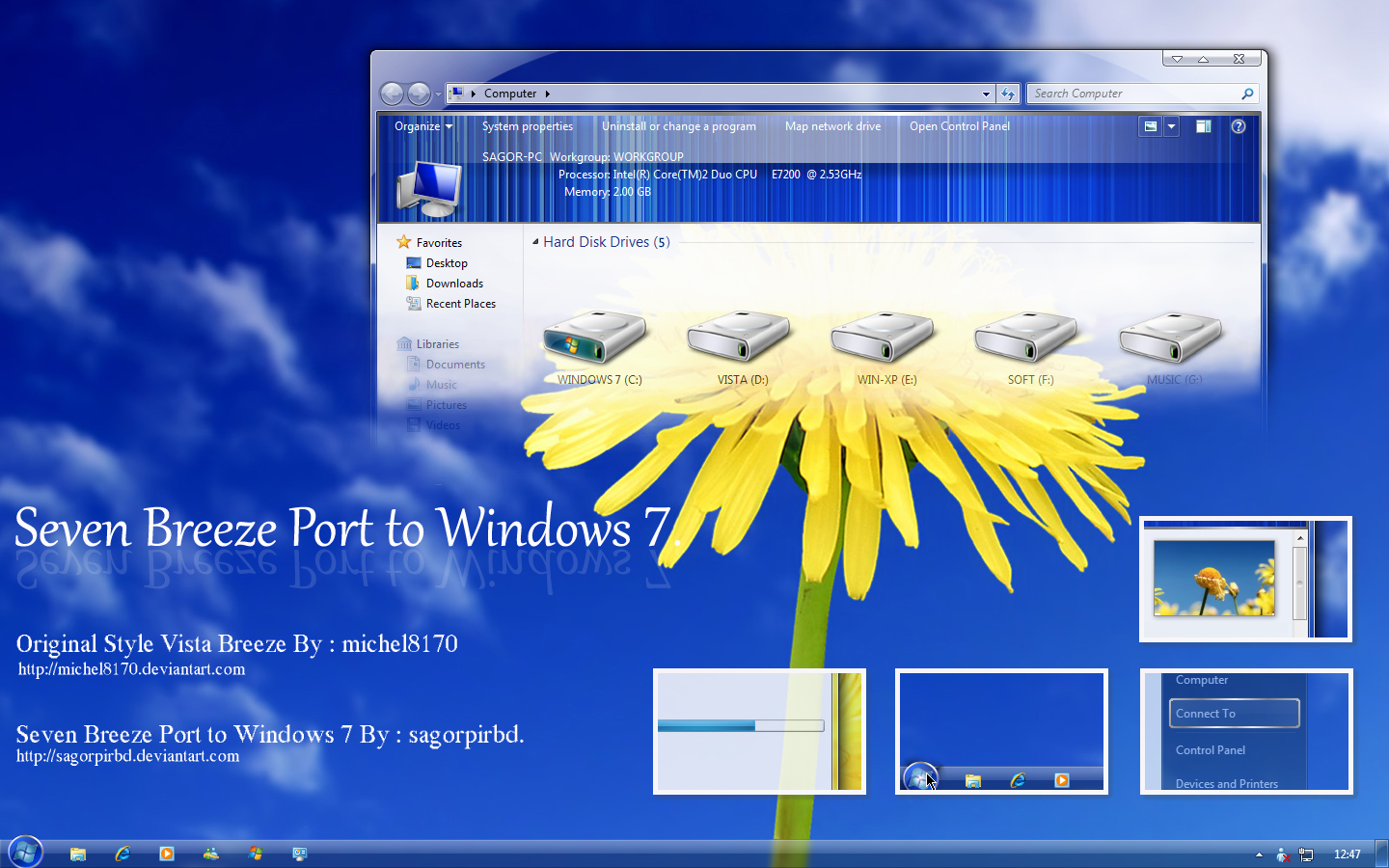 Seven Breeze Port To Windows7