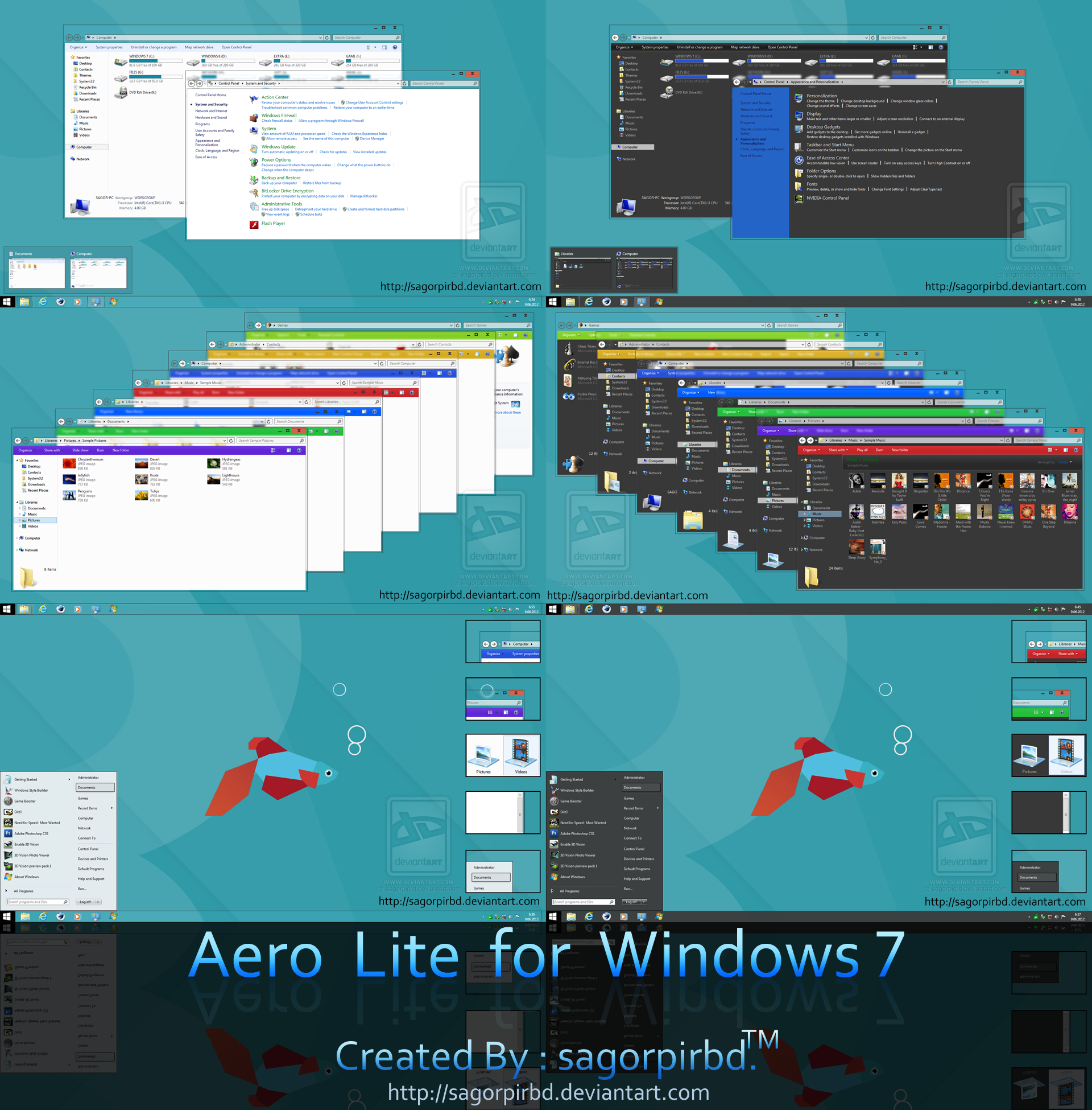 3d windows 7 theme packs