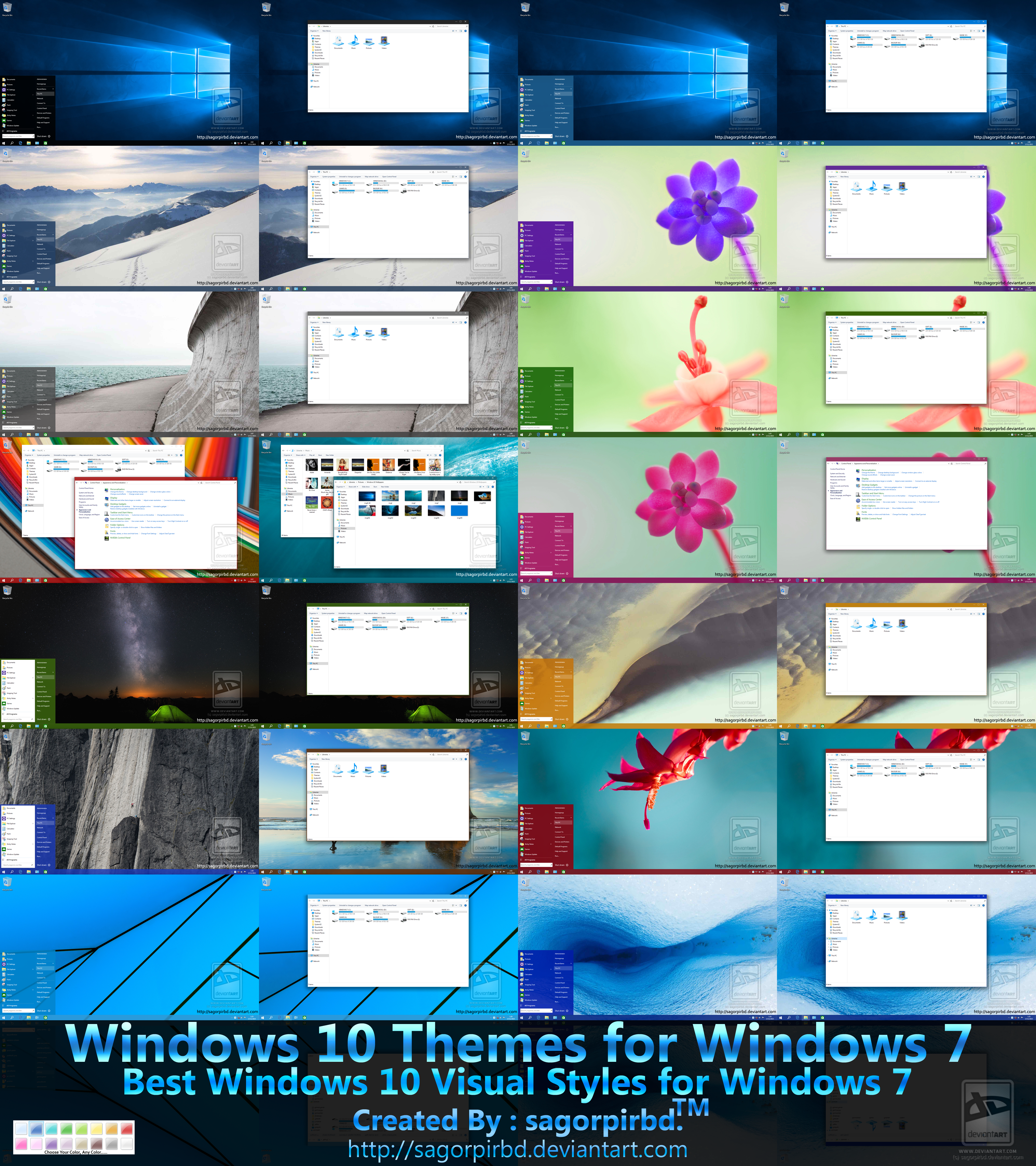 Windows 10 Themes for Win 7 Final