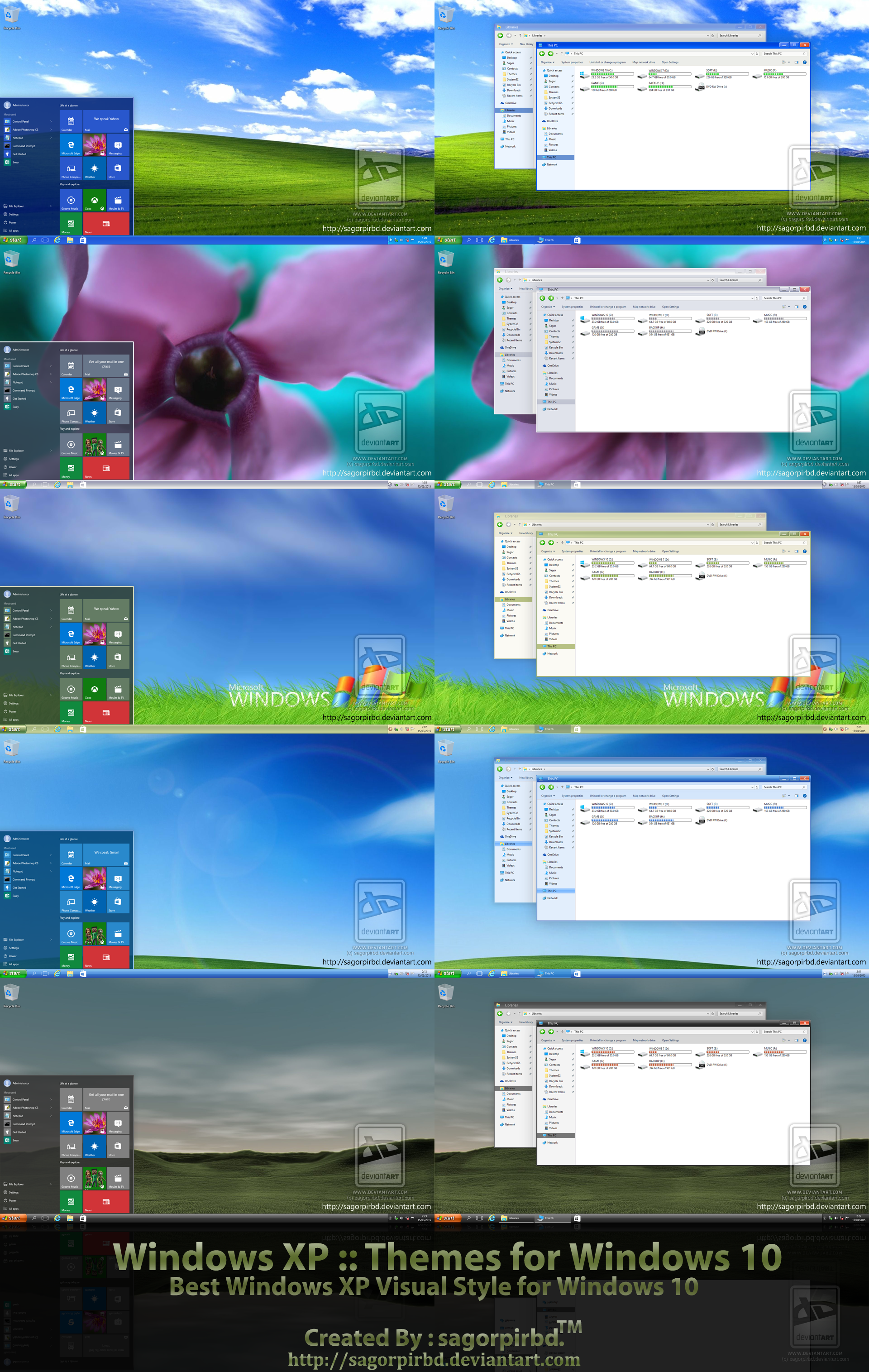 Xp Themes Final For Win10 By Sagorpirbd On Deviantart