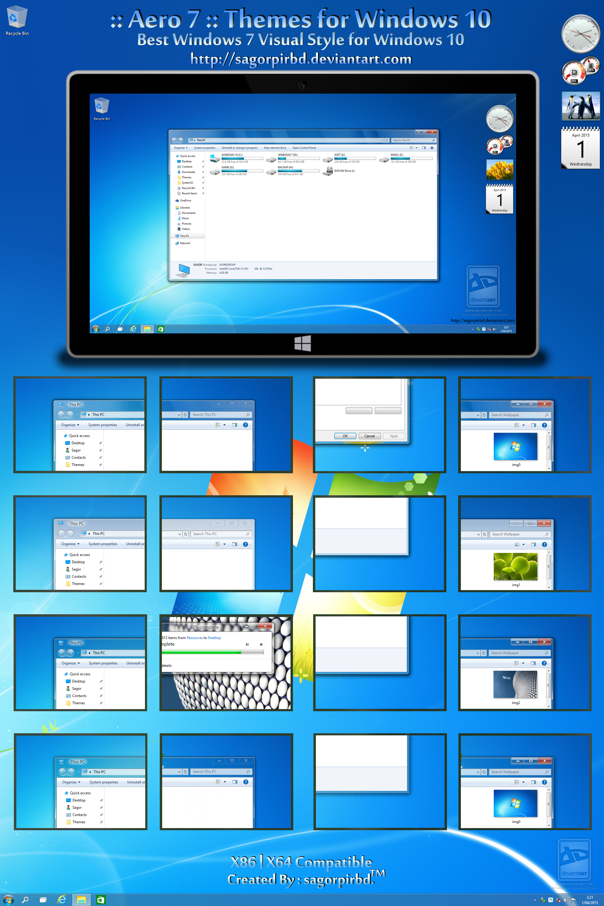 Epic Theme for Windows 7 by Winodws-Vista-Roblox on DeviantArt