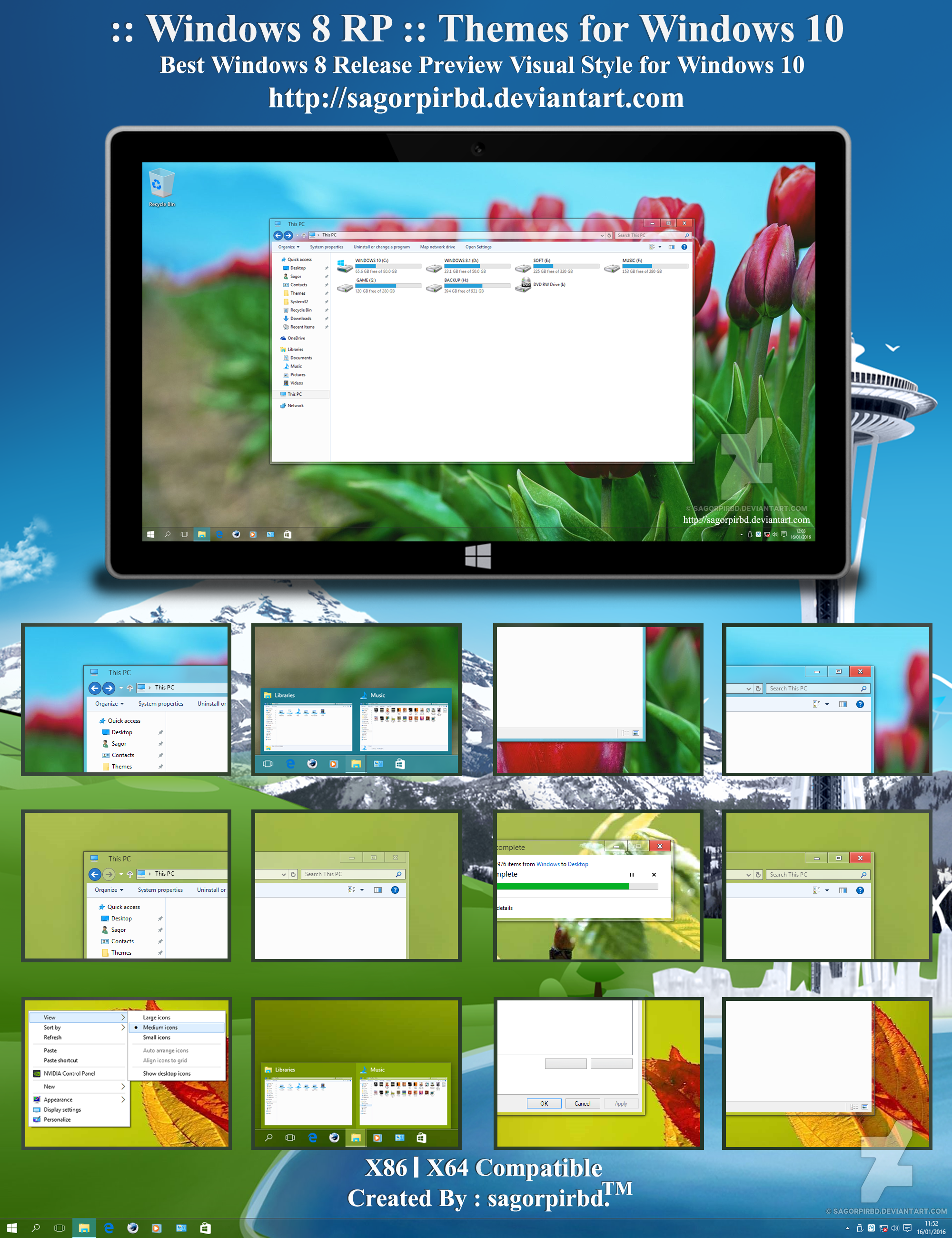 Windows 8 Rp Themes Win10 Final By Sagorpirbd On Deviantart