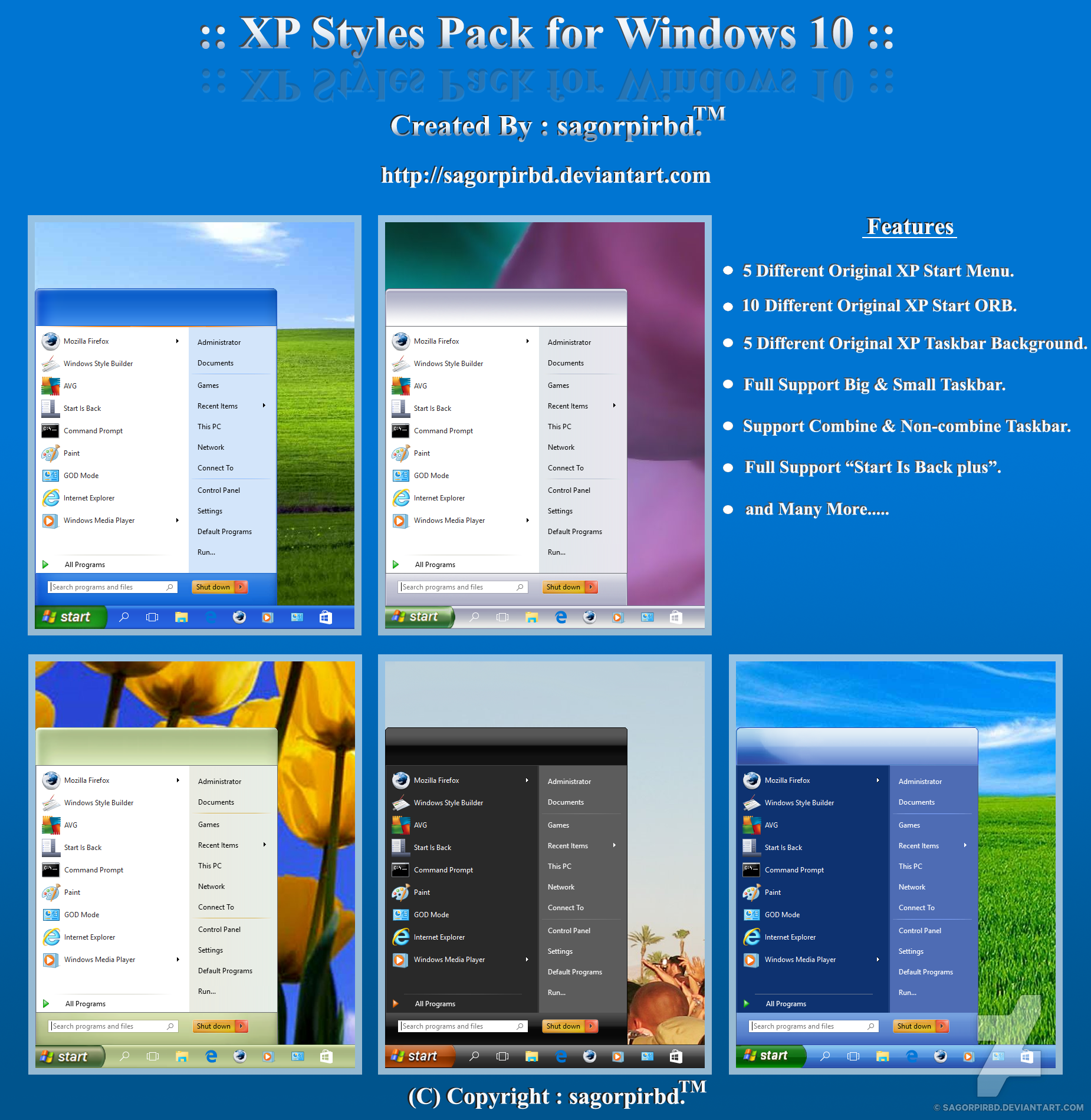XP Styles Pack for Win10