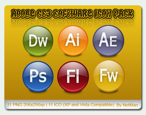 Adobe CS3 Software Icon Pack