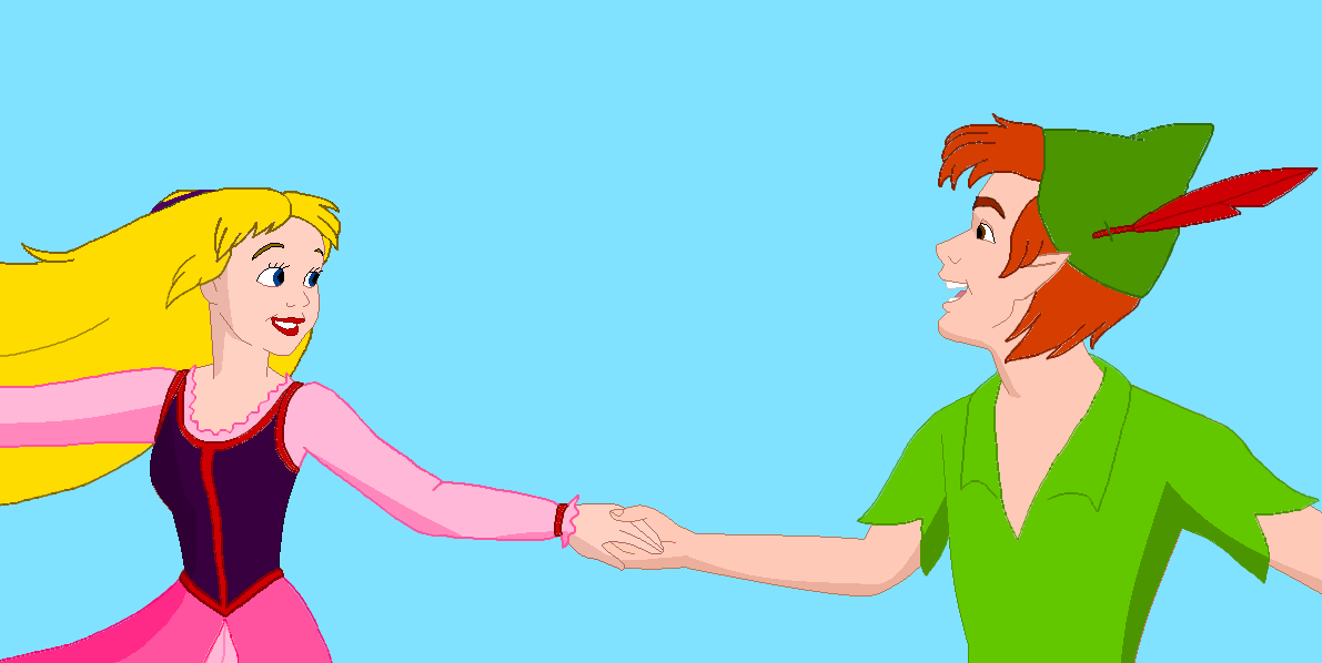Peter Pan x Eilonwy: Let Me Be Your Wings by IrishWhoGirl on DeviantArt