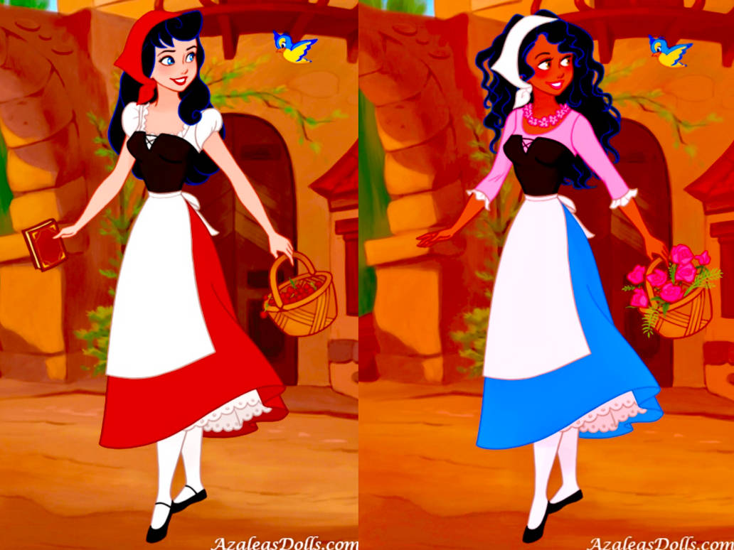 Bettie and Lena as fairytale maidens by IrishWhoGirl on DeviantArt
