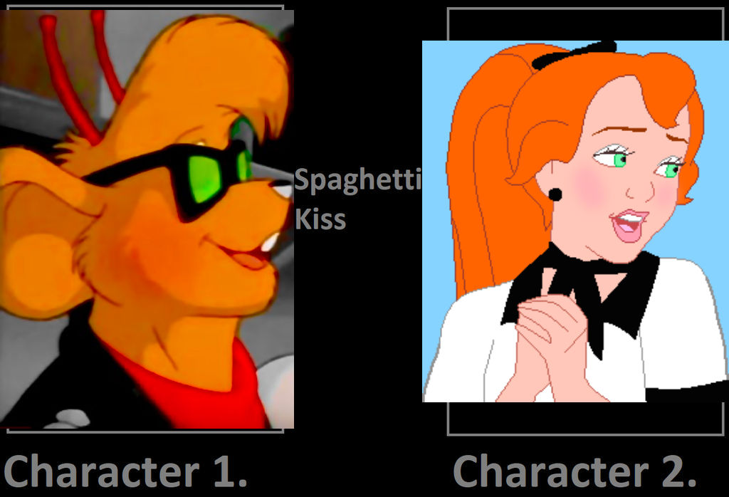 Throttle and Ginger spaghetti kiss by IrishWhoGirl on DeviantArt