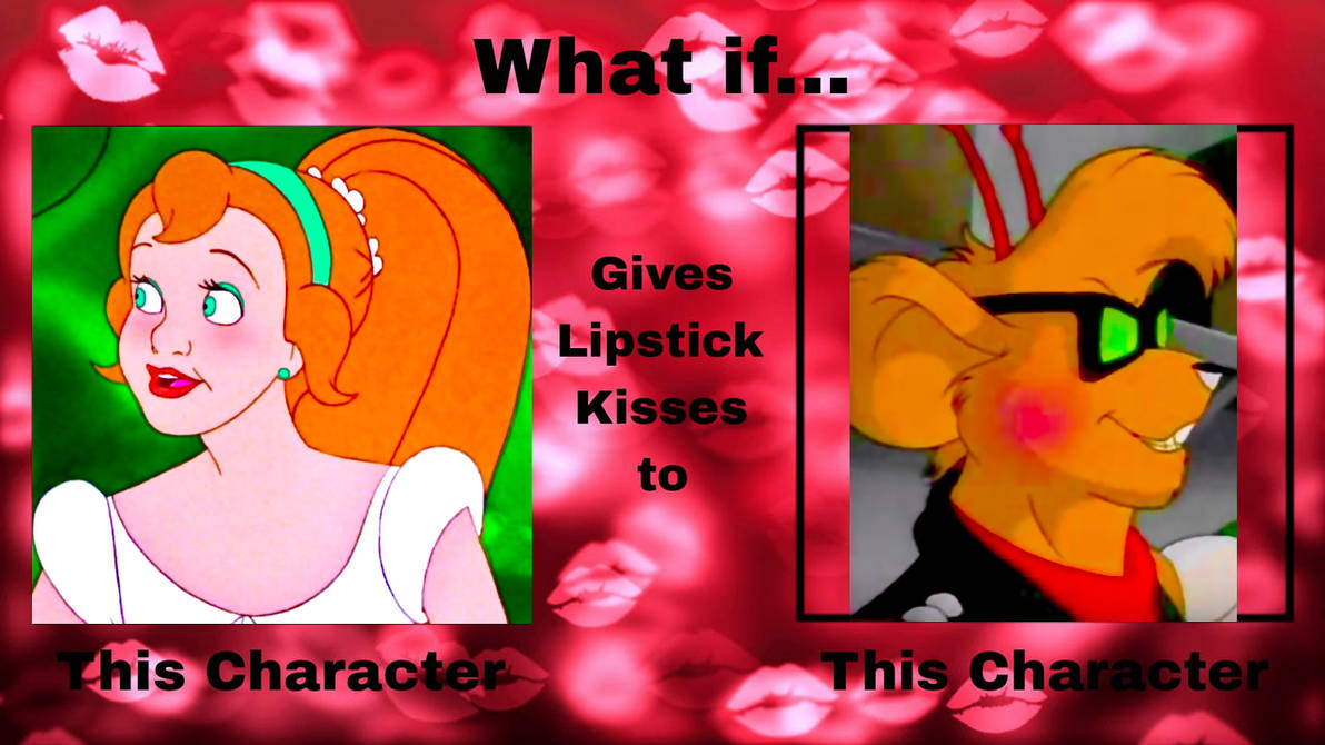 Ginger gives lipstick kisses to Throttle by IrishWhoGirl on DeviantArt