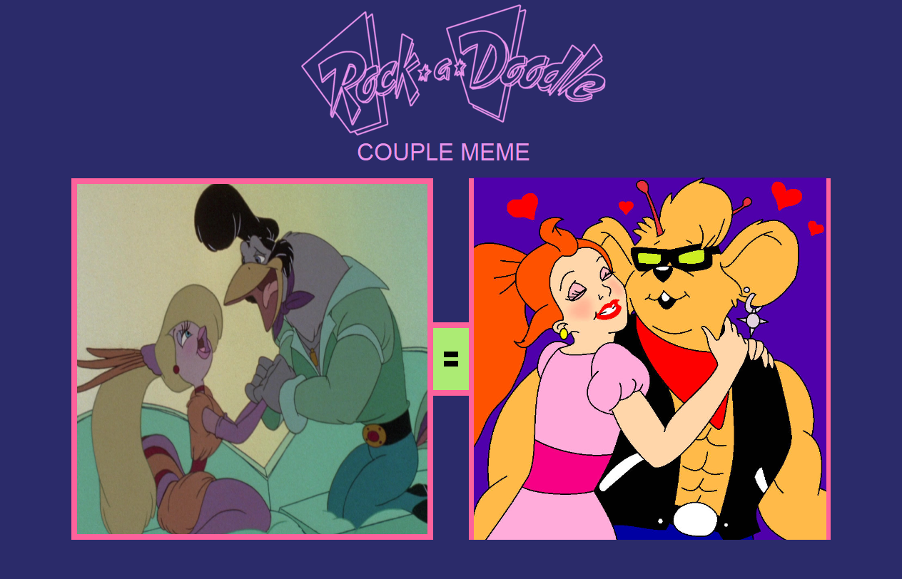 Rock-A-Doodle couple Throttle x Ginger by IrishWhoGirl on DeviantArt