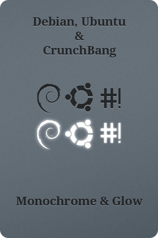 Debian Ubuntu Monochrome Glow
