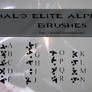 Brushes - Halo Elite Alphabet
