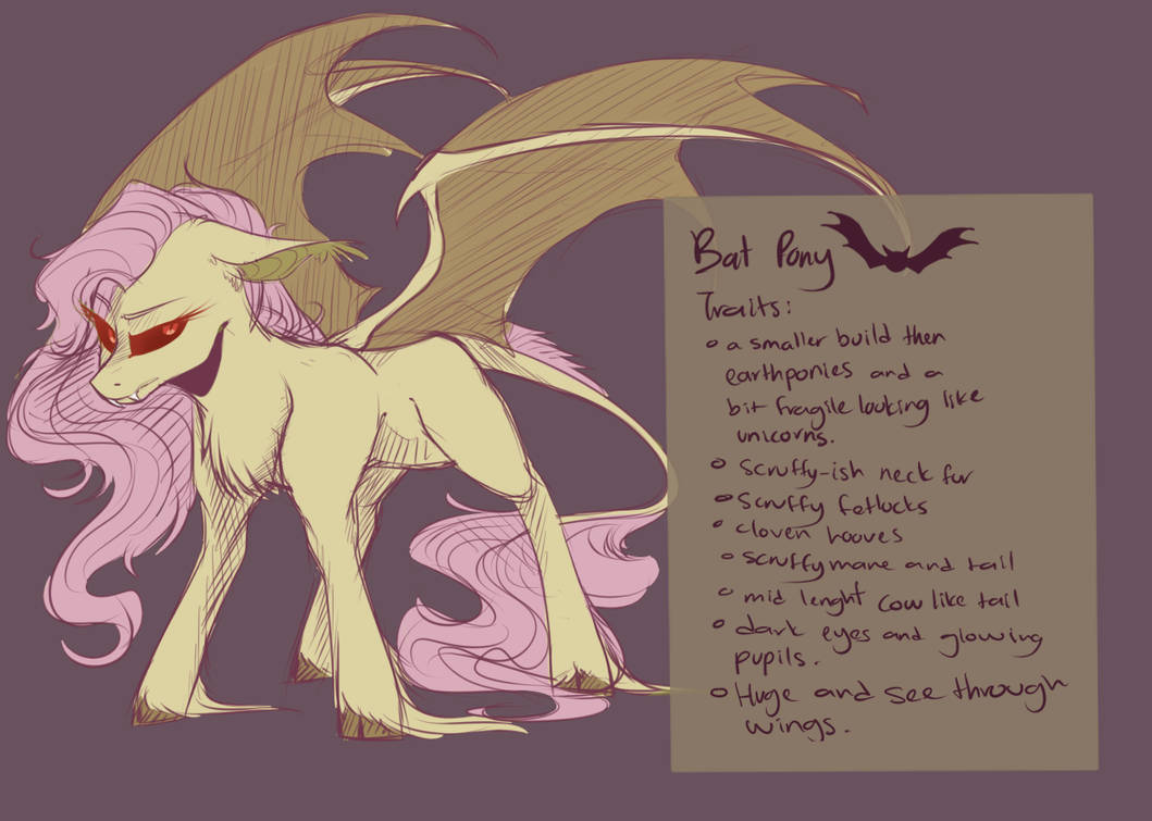 Bat Pony Trait Study by yuyusunshine on DeviantArt
