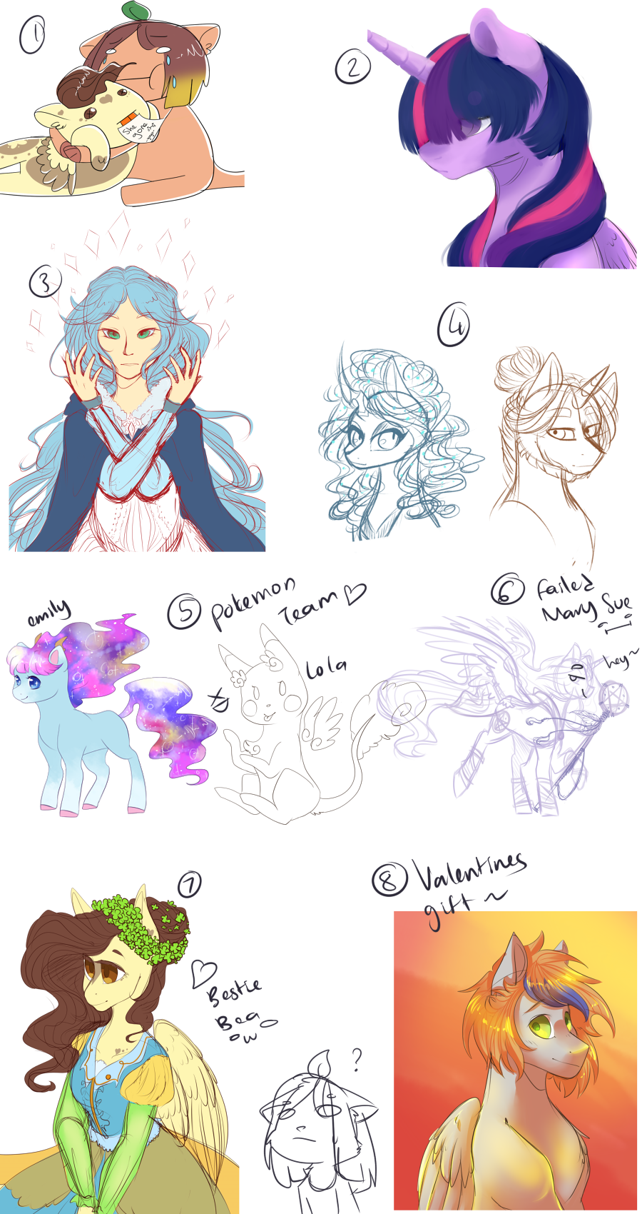Sketch Dump #1 by yuyusunshine on DeviantArt