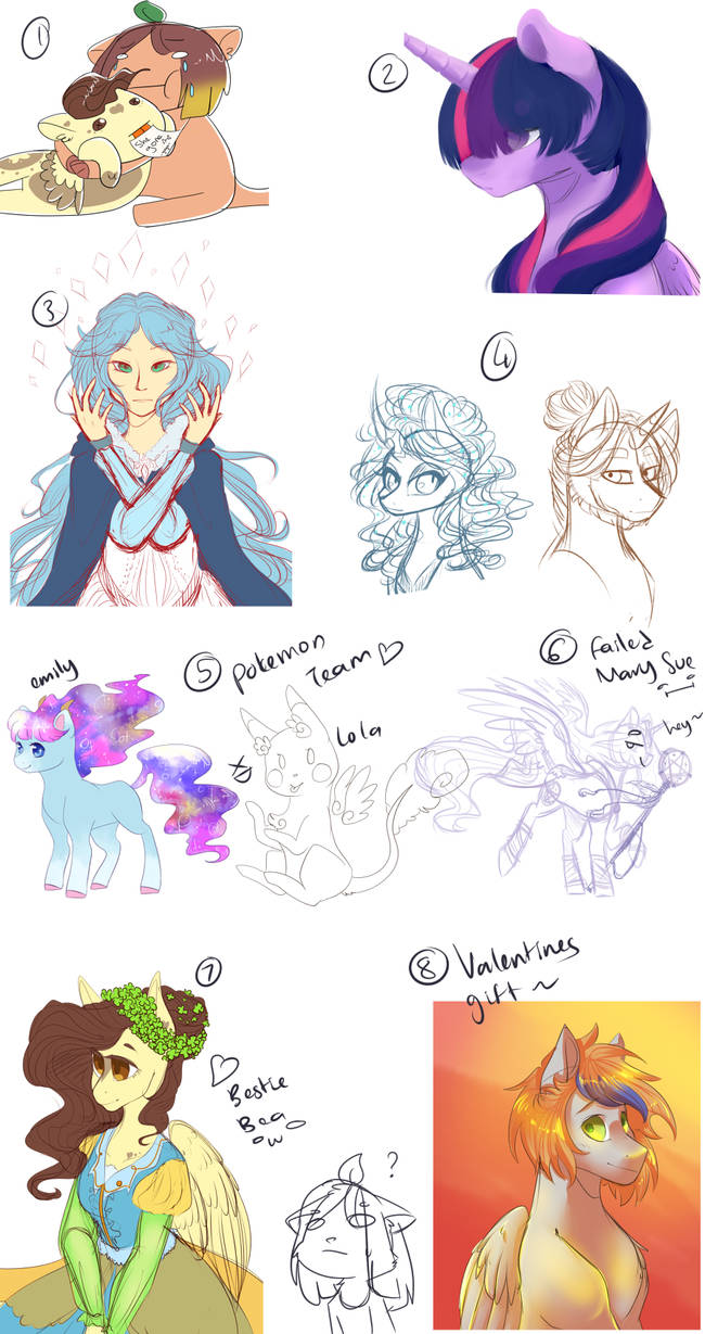 Sketch Dump #1 by yuyusunshine on DeviantArt