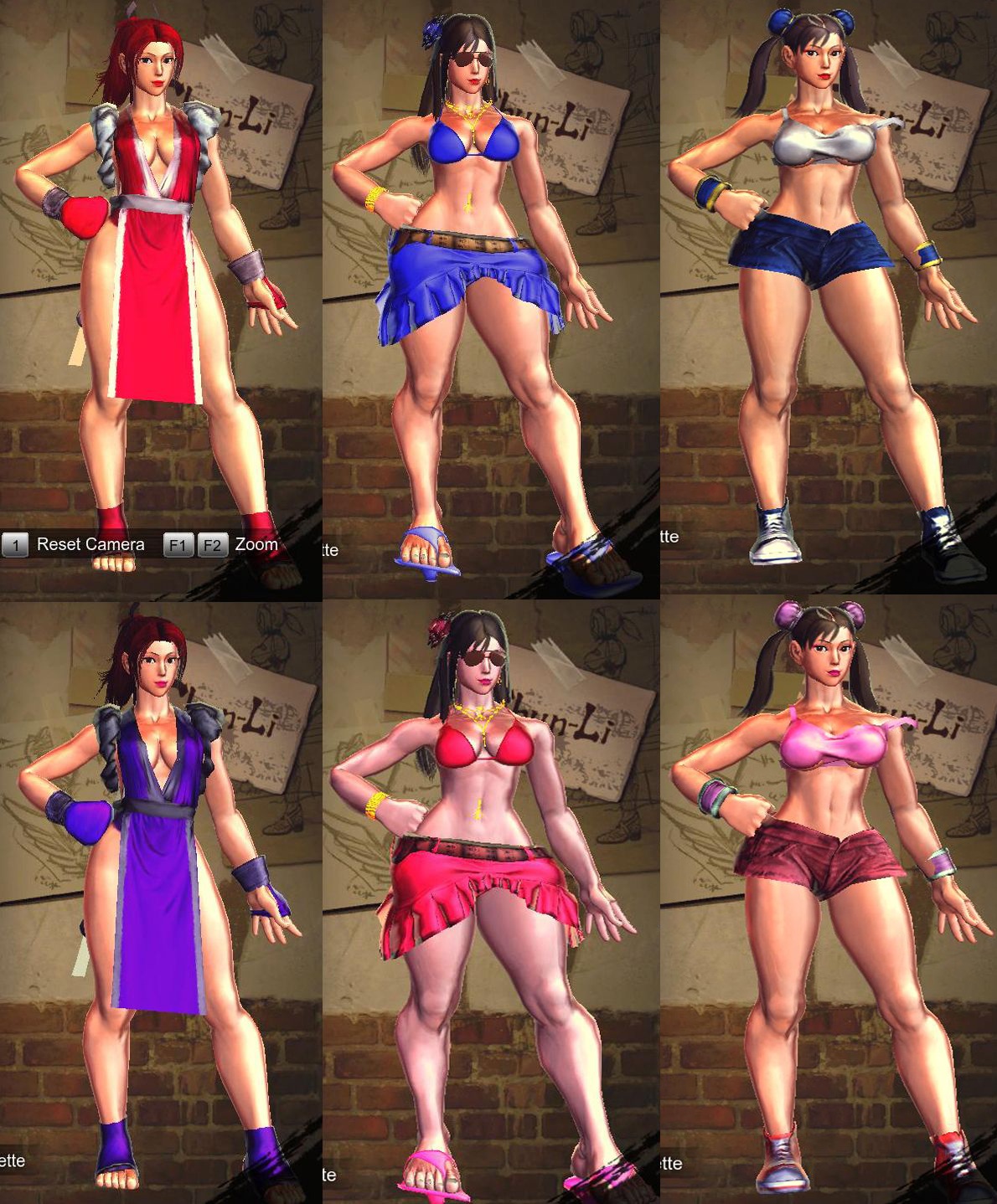 ChunLI hot Girl 3 costumes