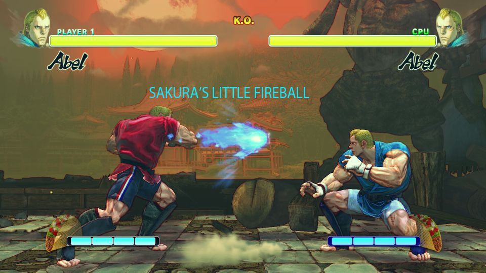 Abel with Sakura's Little fireballs