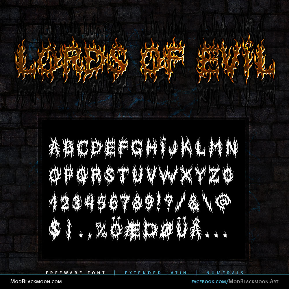 MB Lords of Evil | Black Metal Font