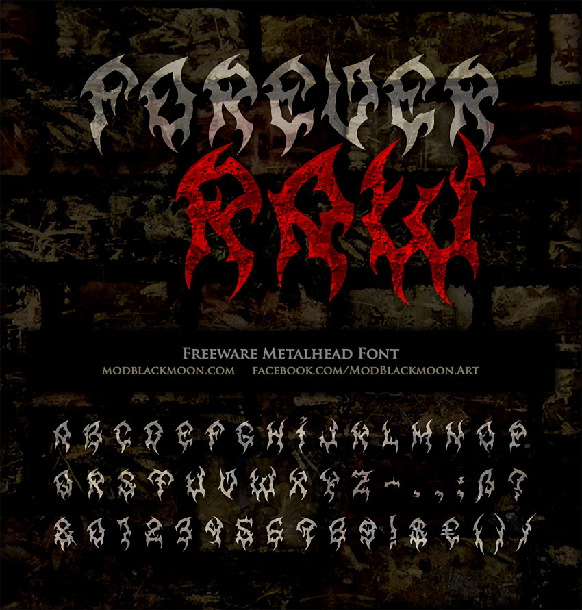 MB Forever Raw | Death Metal Font