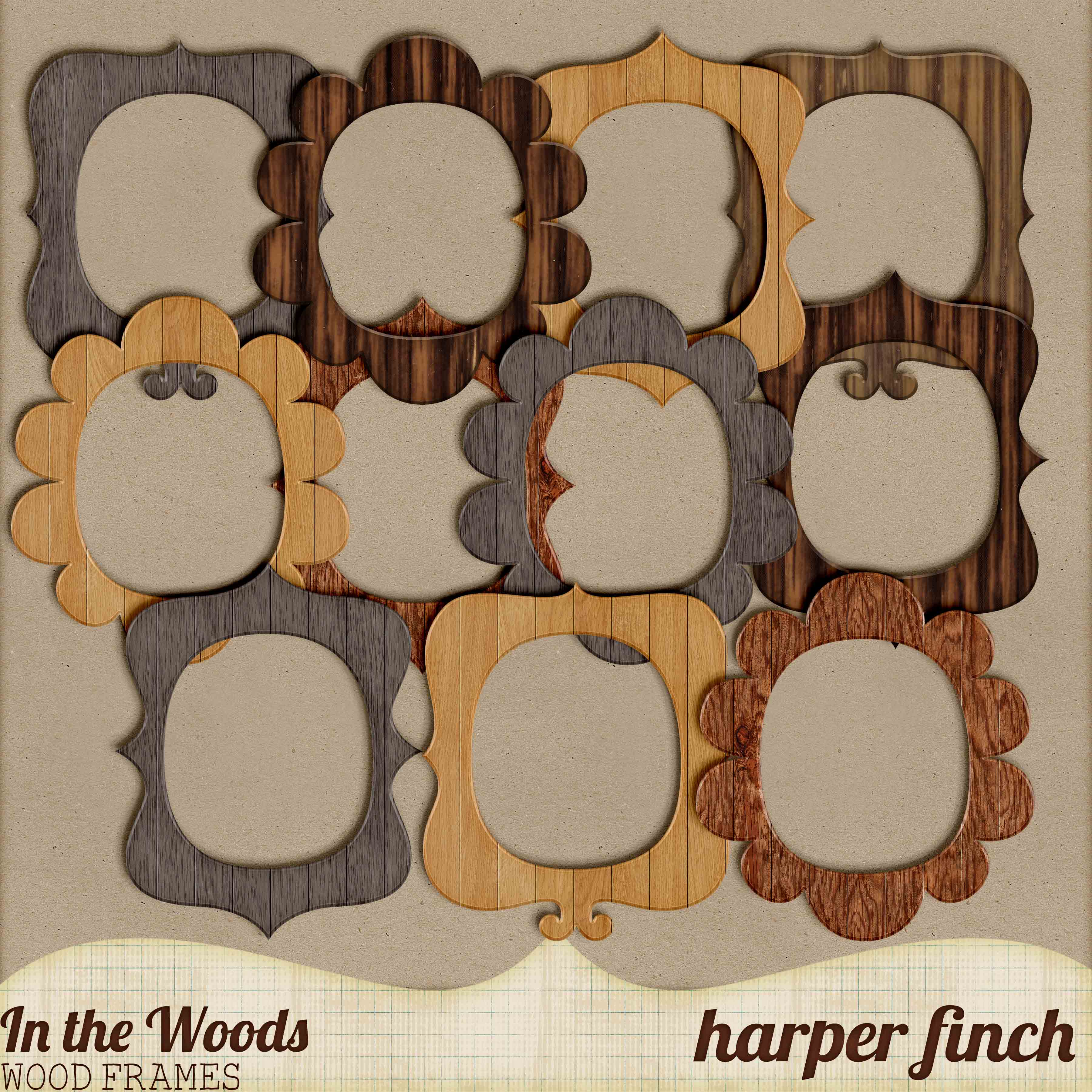 In the Woods Wood Frames by Harper Finch