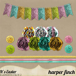 It's Easter Banner and Rosettes