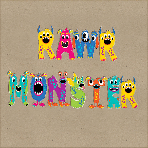 Monster Word Art