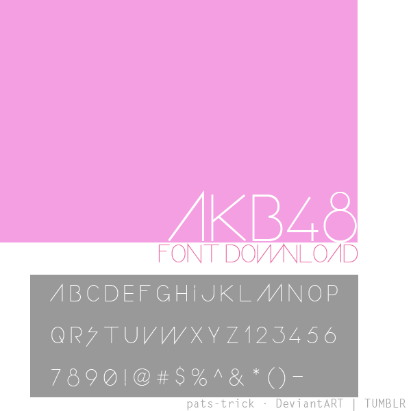 AKB48 Logo Font