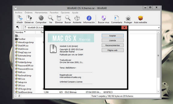 MAC OS X | Winrar Theme