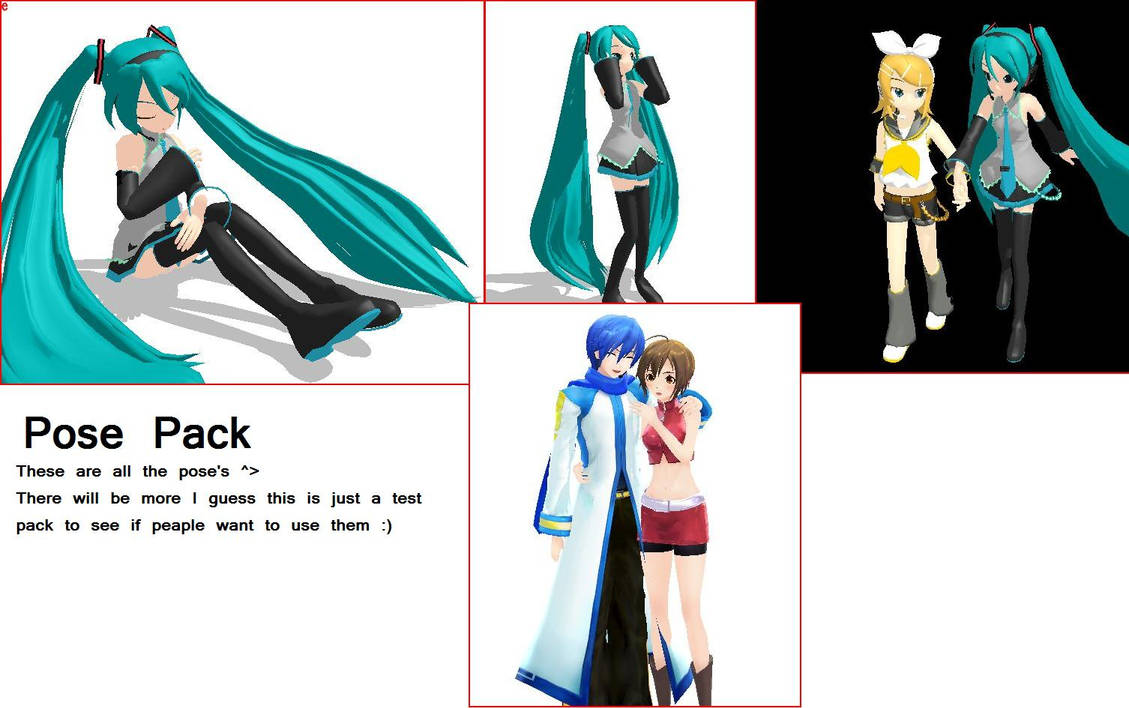 MMD Pose Pack DL by TechnologicalCat on DeviantArt
